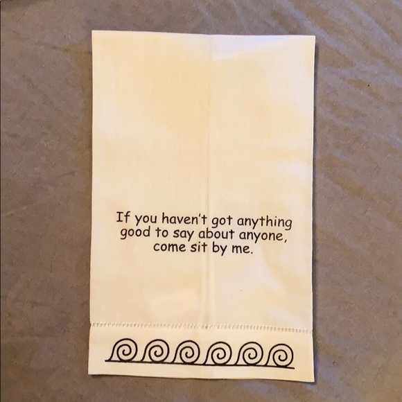 Cotton tea towel with funny quote - Picture 2 of 6